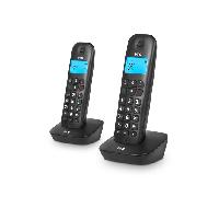 Dúo de teléfonos fijos inalámbricos SPC Air Pro Duo con pantalla iluminada y manos libres