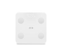 SPC Atenea Fit 3 - Báscula de baño inteligente con bioimpedancia, 18 métricas de peso, IMC, grasa visceral, masa muscular, metabolismo basal, 10 usuarios, seguimiento por App, Bluetooth, blanca