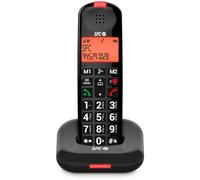 SPC Comfort Kairo - Teléfono Fijo inalámbrico Mayores Teclas XL, Negro