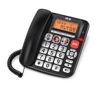 SPC Comfort Volume Pro - Teléfono Fijo Mayores con Pantalla y botón SOS