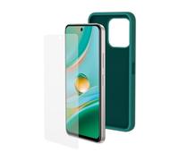 SPC Discovery 3 Pro Protection Pack - Carcasa Silicona Color Verde con Interior Microfibra + 2 Cristales templados Discovery 3 Pro (6,7”) con Acabado Suave, extrarresistente y semiflexible