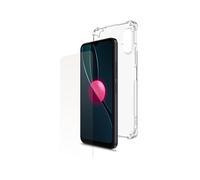 SPC Discovery Protection Pack - Carcasa Silicona Transparente + Cristal Templado (6,5") para SPC Discovery, Discovery SE y Discovery 2 SE con Esquinas reforzadas, extrarresistente y Ligera