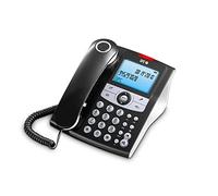 SPC Elegance ID - Teléfono Fijo sobremesa con Pantalla iluminada, 2 memorias directas, Agenda, identificador de Llamadas, Manos Libres y señal Luminosa de Llamadas perdidas - Negro