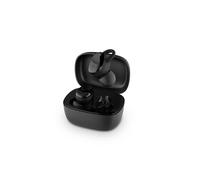 SPC Ether Sport - Auriculares inalámbricos Deportivos Bluetooth 5.0, con diseño ergonómico, Resistencia al Agua IPX7, Control táctil, Manos Libres y Estuche de Carga USB-C, Negro