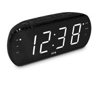 Radio despertador SPC Frodi View Pantalla LED XL 1,8" Doble Alarma FM Negro