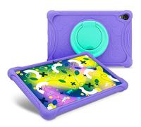 SPC Funda Kids Case Gravity 10,1" Silicona, esquinas reforzadas, argolla giratoria - Púrpura