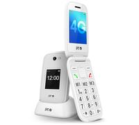SPC Harmony 2 - Teléfono móvil para Personas Mayores | Teclas Grandes, 4G y Doble Pantalla antirrayaduras (2,8”+1,77”) | Botón SOS y Perfil Ice | Volumen 104dB y Compatible con audífonos, Blanco