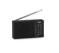 SPC Jetty Lite - Radio portátil Am/FM, tamaño Compacto y dial analógico