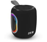 SPC Orbital Spark - Altavoz Bluetooth Potente 15W portátil | 24h de batería | Luces LED de Color | IPX6 Resistente al Agua | True Wireless | USB, microSD y Jack 3.5mm | Diseño ultracompacto
