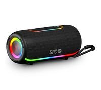 SPC Orbital Storm - Altavoz Bluetooth Potente 60W portátil con luz LED 360° | hasta 20h de batería | IPX6 Resistente al Agua | True Wireless | USB, microSD y Jack 3.5mm | Altavoz con Correa