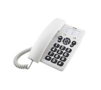 SPC Original - Teléfono Fijo Mesa y Pared con Teclas Grandes, Blanco