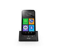 SPC ZEUS 4G PRO + carcasa - Smartphone para mayores, Modo Fácil con iconos grandes, botón SOS, configuración remota, botones físicos, 5,5”, 3GB RAM, 32GB ROM, cámara 13MP, Android 11, base de carga