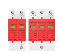 SPD 2P DC 500V 20KA~40KA House Lightning Surge Protector Protective Low-voltage Arrester Device for PV Solar Photovoltaic System(2P,DC1000V 20-40KA)