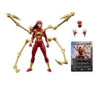 Marvel Legends Series, Magic: The Gathering, Mary Jane Watson (Iron Spider), Figura Spider-Man con Carta Exclusiva Metalizada
