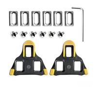SPD-SL - Placas para pedales de bicicleta compatibles con Shimano SH11, 6° | Zapatos de 3 agujeros, bicicleta de carretera, ciclismo interior, placas amarillas
