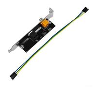 SPDIF - Placa base con salida de audio digital coaxial óptica para placa base | 24 bits 192 kHz AC3 para soporte DTS 7.1 | Fibra óptica a tarjeta convertidora RCA con