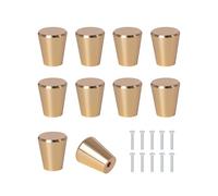 SPDYCESS 10 Piezas Pomos Tiradores para Cajone Armario, Pomo Perilla Cocina Tirador de Mueble Dormitorio Puerta, con Tornillos, Oro rosa