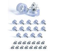 SPDYCESS 16 Piezas M6 Niveladores Pies Patas Regulables de Muebles con Tuercas en T, Pies Patas de Base Redonda para Mesa, para el Hogar Restaurante Oficina