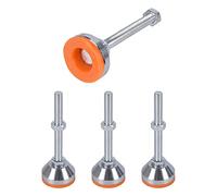 SPDYCESS 4 Piezas Niveladores de Muebles, M12×100mm×Ø50mm Patas de Nivelación Patas Ajustables Regulables Pies Niveladores Ajustables para Máquina Mesa Muebles Pies