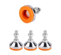 SPDYCESS 4 Piezas Niveladores de Muebles, M12×30mm×Ø50mm Patas de Nivelación Patas Ajustables Regulables Pies Niveladores Ajustables para Máquina Mesa Muebles Pies