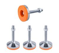 SPDYCESS 4 Piezas Niveladores de Muebles, M16×100mm×Ø80mm Patas de Nivelación Patas Ajustables Regulables Pies Niveladores Ajustables para Máquina Mesa Muebles Pies