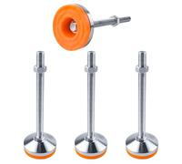 SPDYCESS 4 Piezas Niveladores de Muebles, M16×200mm×Ø80mm Patas de Nivelación Patas Ajustables Regulables Pies Niveladores Ajustables para Máquina Mesa Muebles Pies