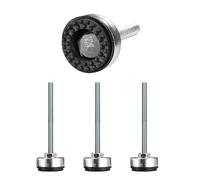 SPDYCESS 4 Piezas Niveladores de Muebles, M8×100mm×Ø35mm Pies Regulables Pies Galvanizados para Muebles Pies Niveladores para Mobiliario, Aparatos y Equipos