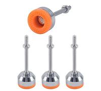 SPDYCESS 4 Piezas Niveladores de Muebles, M8×80mm×Ø40mm Patas de Nivelación Patas Ajustables Regulables Pies Niveladores Ajustables para Máquina Mesa Muebles Pies