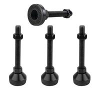 SPDYCESS 4 Piezas Niveladores para Muebles de Alta Resistencia, M16×100mm×Ø50mm Pies Niveladores Ajustables Pies Antideslizantes para Máquinas para Banco de Trabajo, Estantería, Armario