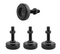 SPDYCESS 4 Piezas Pies Niveladores para Muebles, M12×50mm×Ø50mm Niveladores Ajustables para Muebles Pies Ajustables para Escritorio, Armario, Estantería