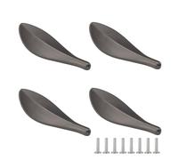 SPDYCESS 4 Piezas Pomos de Hoja Dorada Tiradores de Aleación de Zinc Tirador Decorativo para Muebles Tiradores Cajones para Cocina Cajonera Baño