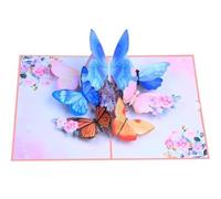 SPDYCESS Tarjeta de Flores Pop-Up, Tarjeta Felicitacion Cumpleaños, Tarjeta Feliz Cumpleaños, Tarjeta de Cumpleaños 3D con Sobre, Tarjetas del día de la Madre para Novia Esposa O Madre