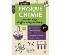 Spé Physique-chimie - Première - Méthode simple et efficace d'apprentissage: Questions-réponses, exercices et corrigés, cartes mentales et flashcards à découper (Méthode et Flashcards)