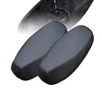SPEACOUR 2 PCS Fundas Universales para Asiento de Motocicleta Fundas de Asiento de Motocicleta Fundas de Asiento de Ciclomotor Ffundas Protectoras para Cubre Asiento Moto Funda de Asiento (Negro)
