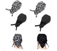 SPEACOUR 4 PCS Gorro de Cocinero Unisex Sombrero de Cocineros Ajustable Gorro Chef Hombre Mujer Gorro de Cocina de Moda Gorro de Trabajo para Adultos, Panaderos, Hotel, Restaurante (2 Estilos)