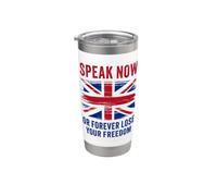 Speak Now or Forever Lose Your Freedom - Free Speech UK Vaso térmico de acero inoxidable de doble pared