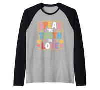 Speak The Truth In Love Amable honestidad fe - Camiseta Manga Raglan