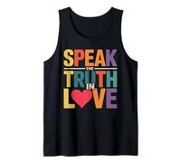 Speak The Truth In Love Amable honestidad fe - Camiseta sin Mangas