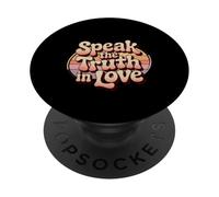 Speak The Truth In Love Amable honestidad fe - PopSockets PopGrip Adhesivo