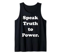 Speak Truth To Power Bold Statement Message Camiseta sin Mangas