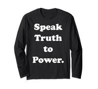 Speak Truth To Power Bold Statement Message Manga Larga