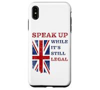 Speak Up - While It's Still Legal: Free Speech UK Carcasa para iPhone XS MAX