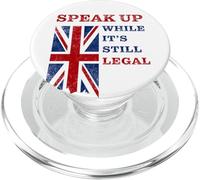 Speak Up - While It's Still Legal: Free Speech UK PopSockets PopGrip para MagSafe