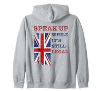 Speak Up - While It's Still Legal: Free Speech UK Sudadera con Capucha