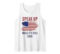 Speak Up - While It's Still Legal: Free Speech USA Camiseta sin Mangas