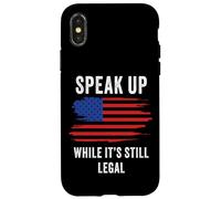 Speak Up - While It's Still Legal: Free Speech USA Carcasa para iPhone X/XS