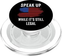 Speak Up - While It's Still Legal: Free Speech USA PopSockets PopGrip para MagSafe