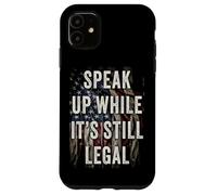 Speak Up - While It's Still Legal: Free Speech USA Vintage Carcasa para iPhone 11