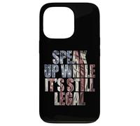 Speak Up - While It's Still Legal: Free Speech USA Vintage Carcasa para iPhone 13 Pro