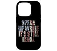 Speak Up - While It's Still Legal: Free Speech USA Vintage Carcasa para iPhone 14 Pro